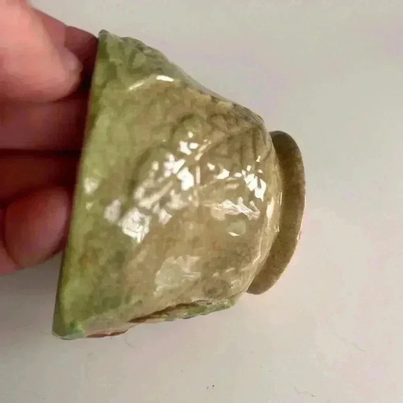 Vintage Art Deco Carlton Ware Green Foxglove Sugar Bowl In Australian Design - Picture 4 of 6